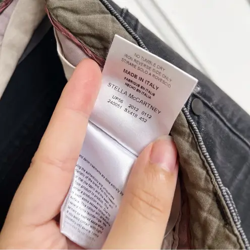 Stella McCartney • grey ombre skinny jeans dip dye low rise ankle faded