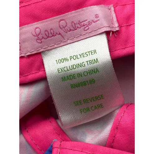 Lilly Pulitzer  Run Around Women's Pink Multicolor Adjustable Cap Hat One Size thumbnail 3