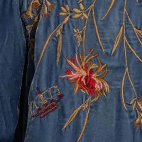 Johnny Was Aria tonal heavily embroidered velvet jacket NWT