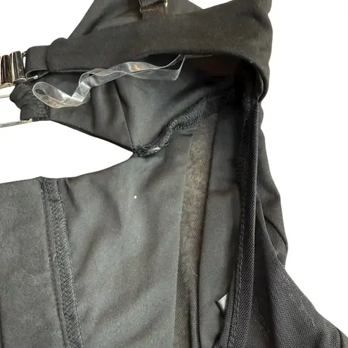 Outcast Size S Dominate Cutout Corset Bodysuit Black Sexy Going Out Baddie NWT