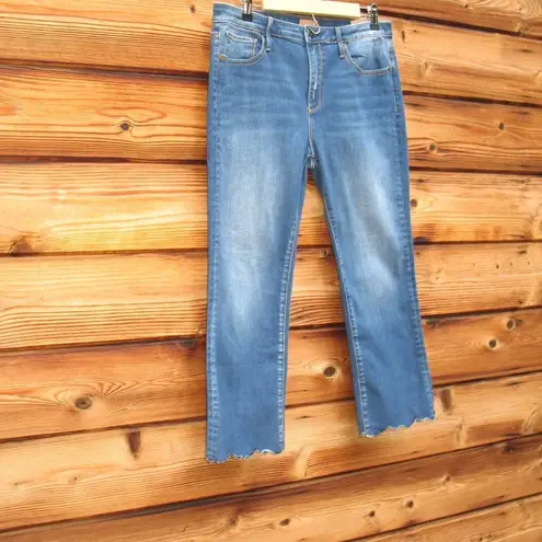 Driftwood NWOT Candace High Waist Scallop Hem Crop Jeans