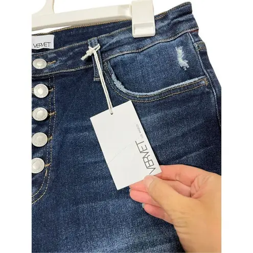Vervet Amber Mid Rise Skinny Jeans Dark Wash size 32 NWT Blue