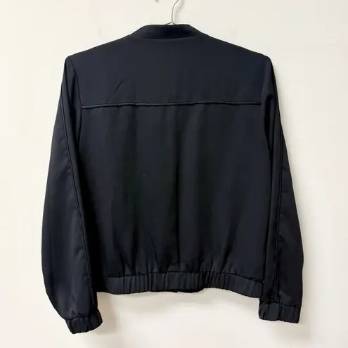 Antonio Melani  Long Sleeve Snap Front Bomber Jacket Black Women's Size M