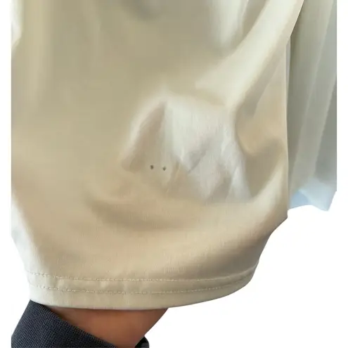 Vintage Y2K PINKY Women's Embroidered Lace Sheer Button Front Fully Lined Tunic White Size L