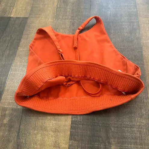 Girlfriend Collective Topanga Bra Orange Size Small