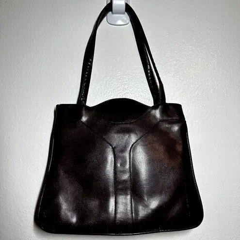 Vintage Shoulder Bag Purse Swivel Mirror Faux Patent Leather Red 12"x10"x3.5"