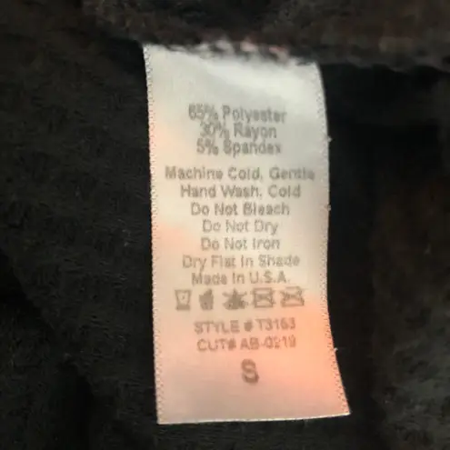 TALULAH Waffle Knit Short Sleeve Oversize Thermal Top