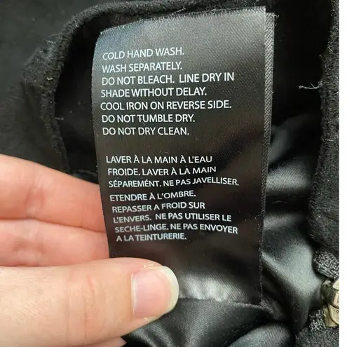 Nana Judy The Stone Groove Mini Skirt Size Small Black Grunge Casual