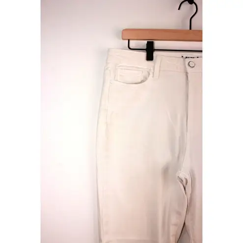 Paige Womens Jeans White Margot Skinny Denim High Rise Ankle Light Wash Size 31