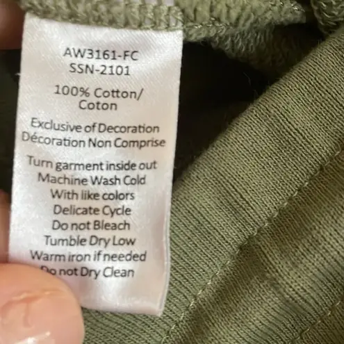 ATM Terry Paneled Olive Green Joggers Track Pants Sweatpants Y2K Athleisure