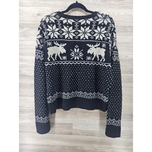 Polo Ralph Lauren Womens XL Knit Merino Wool & Alpaca Blend Moose Sweater