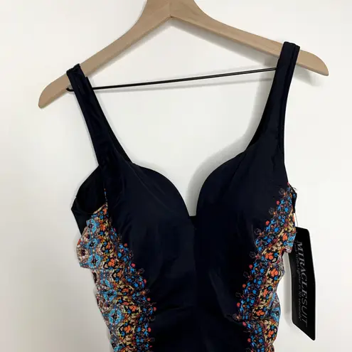 MiracleSuit Warp Speed Temptress One Piece Swimsuit Womens New Size 14