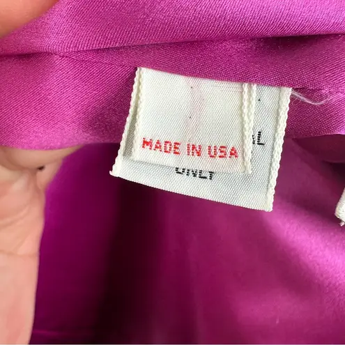 Vintage Jill Richards Blazer Black Pink Velvet Sequins Open Front Jacket M/L? Size L