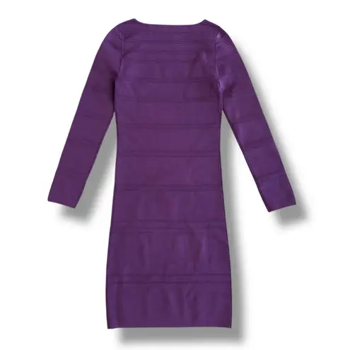 Rolo & Ale Plum Bandage Bodycon Dress Women’s Small Long Sleeve Cocktail Party Red