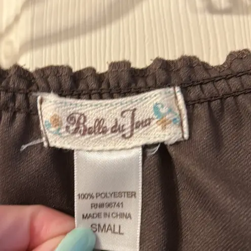 belle du jour Brown & White Leopard Print Dress Small