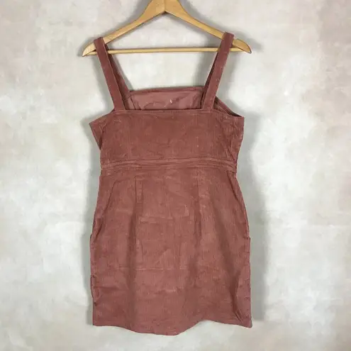 COMMON STITCH Rustic Brown Corduroy Mini Dress NEW XXS