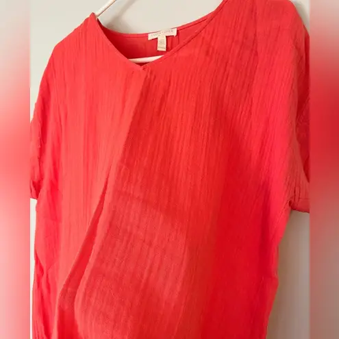 Eileen Fisher  100% Organic Linen Gauze MIDI Dress- Size Petite Medium