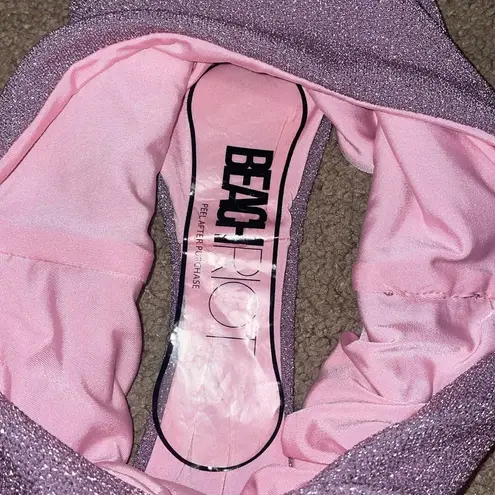 Beach Riot purple sparkly bikini set