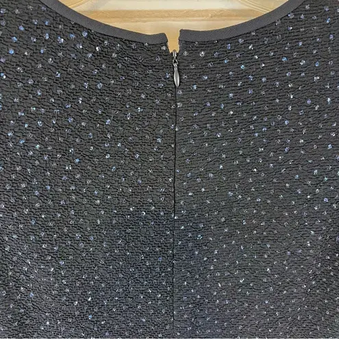 Warren Women’s Navy Sparkly Glittered Stretch Short Holiday Dress Size 6 Petite