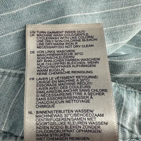 NYDJ Teresa Wide Leg Jeans size 18W Striped Light Blue Summerville Stripes NWT