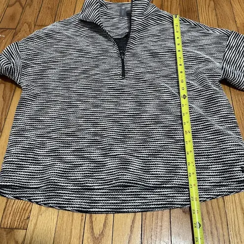 Sweaty Betty  Rest Up Half Zip Striped Pullover Size 8