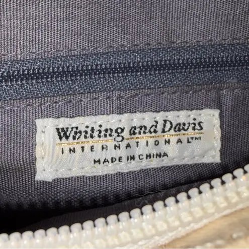 Whiting & Davis Vintage White Metal Mesh Shoulder Bag Purse