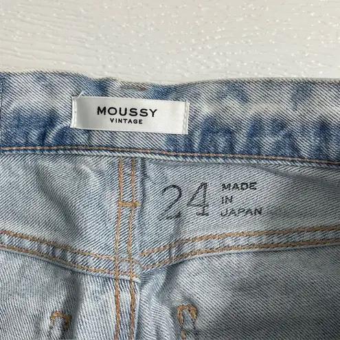 MOUSSY Vintage MV 111 Light Blue Naval Tapered Mid Jeans 540FSC11