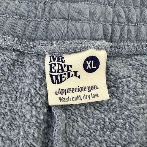 Mr. EatWell Wine Glass Sweatpants Blue Size XL