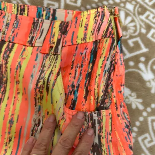 Jamie Sadock Orange Yellow Mini Skorts Casual Size 12