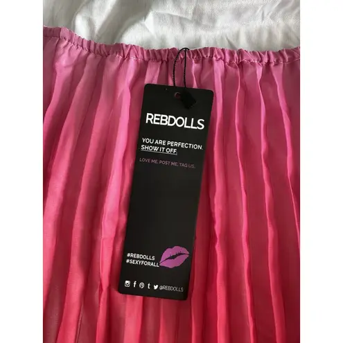 Rebdolls Sunset Ombre Halter Maxi Dress by 1X