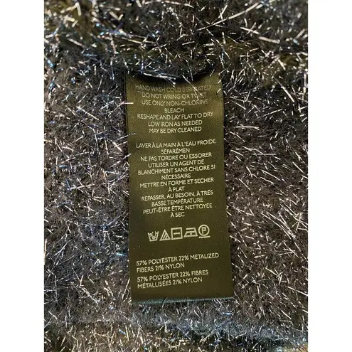 By Anthropologie Eyelash Pullover Sweater Tie Back Blue Women's Size Medium