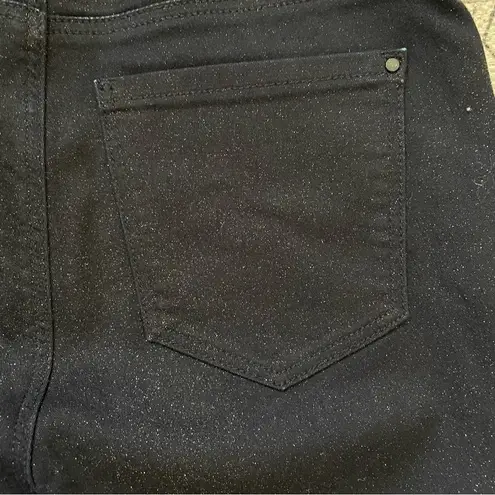 Mavi high rise shimmer grommets skinny ankle jeans size 27 dark blue