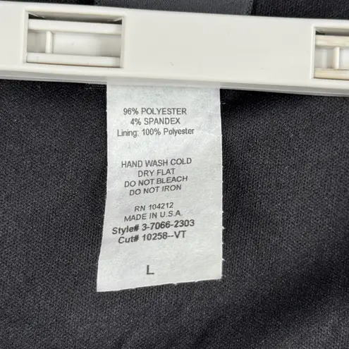 j.t.b. Floral Mesh Top L Black Green White V