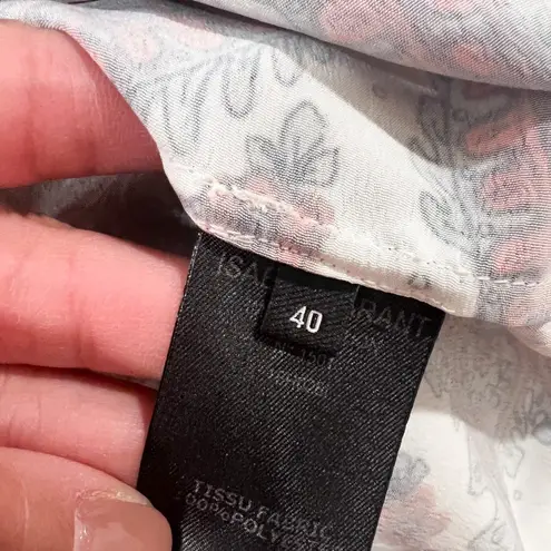 Isabel Marant Paisley Red Draped Mini Skirt Sz M