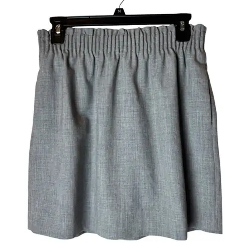 J.Crew Mercantile Skirt Women 4 Gray Paper Bag Waist Mini Preppy Career
