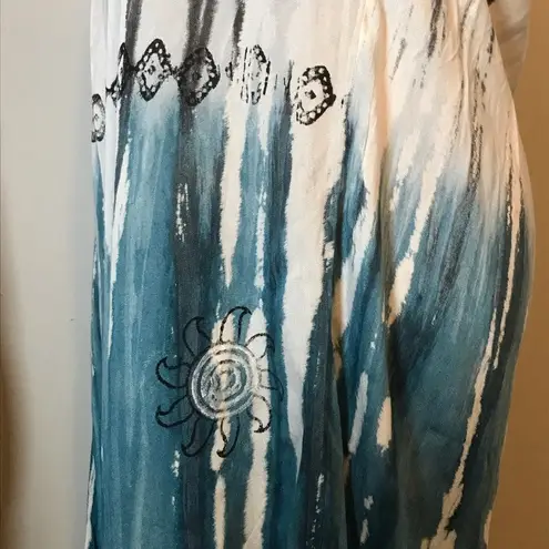 🩵NWT🩵 SWIMSUIT COVERUP 🌴 BOHEMIAN 🌴 LIGHTWEIGHT & SOFT ONE SZ FITS MOST Blue