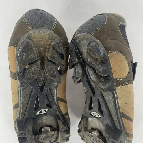 Giro Reva Green and Brown MTB Cycling Shoes Women's Size 8.5