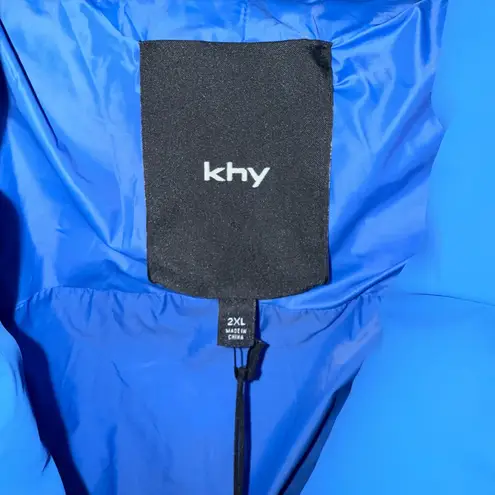 NWT KHY Stylish Blue Women's Puffer Jacket size 2X