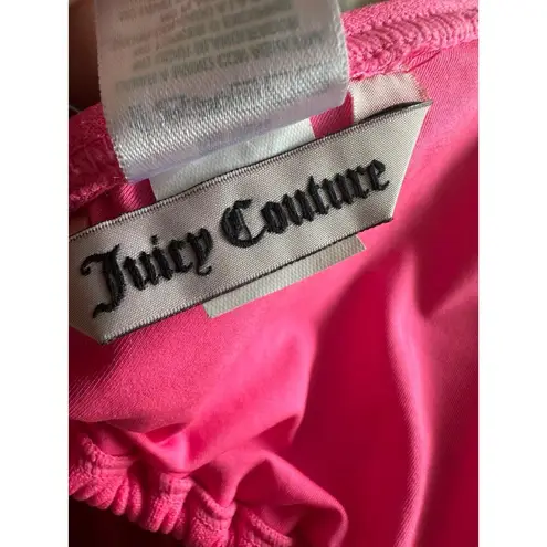 Juicy Couture Authentic  Y2K Pink Barbiecore Tie Back Two Piece Padded Bikini S/M