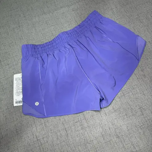 Lululemon  Hotty Hot High Rise Athletic Shorts Dark Lavender Purple 12 Nwt