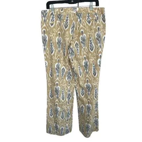 carole little Linen Wide Leg Straight Pants Boho Festival Retro Earthy Size 10