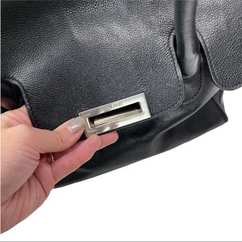 Walter Baker Walter by Pebble Leather Black Shoulder Bag Purse Handbag