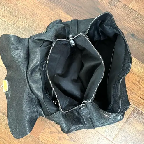 Miu Miu black textured leather satchel