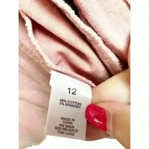 LOGO By Lori Goldstein LOGO by Lori Goldstein Denim Jacket Washed Out Light Pink Size 12