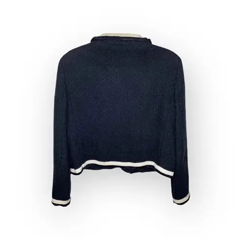 Moschino Boutique ✈︎ Ladylike Classic Woven Fringe Jacket ✈︎ Black White ✈︎ 14