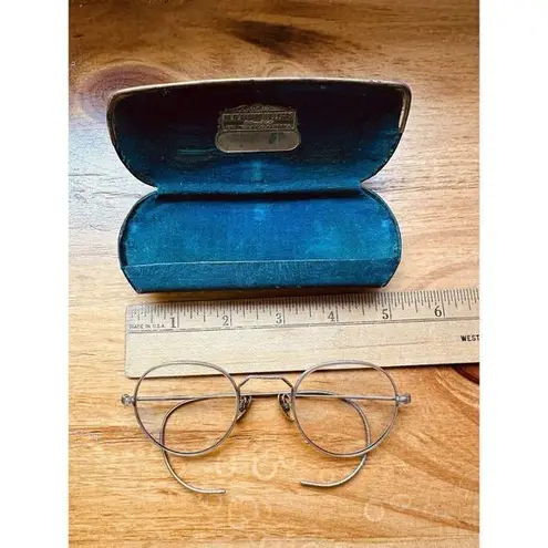 VTG Artcraft Nokoroo Eyeglasses 1/20 12k GF W/Case Dr. Bernardo Villegas El Paso Gold