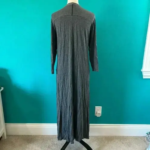 Johnny Was Calme Black Tencel Blend Open Cardigan Long Line Duster Size M - Image 3