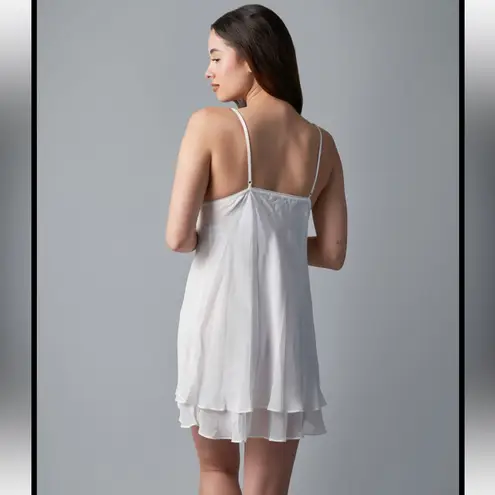 In Boom by Jonquil White Frilly Lace Lingerie Slip Dress Sz XS NEW Bridal White