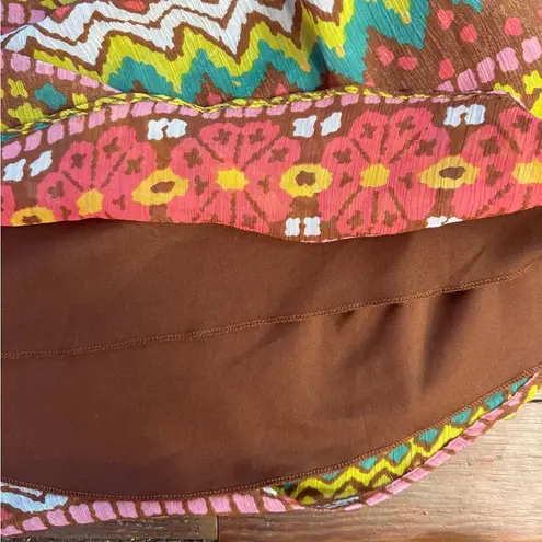 Judith March Anthropologie Bohemian One Shoulder Asymmetrical Dress ~ Size L 💚🍄