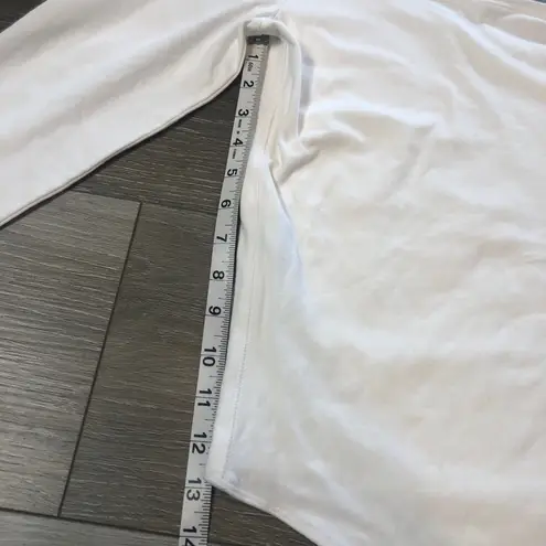 Abercrombie & Fitch  White One Shoulder Bodysuit Women’s Size Large - Image 4